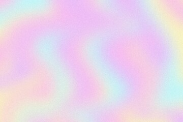 Abstract pastel holographic blurred grainy gradient blur background texture 