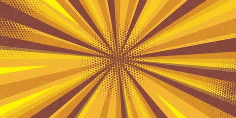 Background in pop art style. Abstract rays background. Vector background.