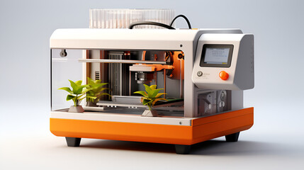 Sleek And Advanced 3d Printer With Plastic Printing Capabilities Background