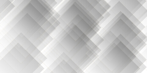 Abstract seamless modern white and gray color technology concept geometric line vector. Abstract background with lines geomatics Abstract retro pattern of triangle shapes. White triangular backdrop. - obrazy, fototapety, plakaty