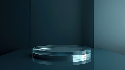 Futuristic Glass Background for Product Presentation