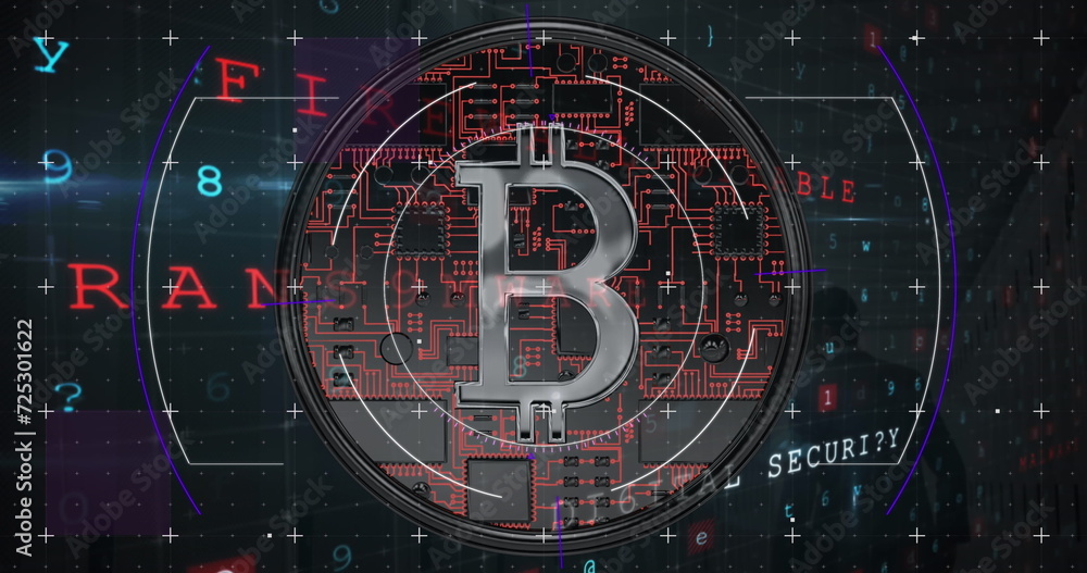 Poster image of financial data processing over bitcoin