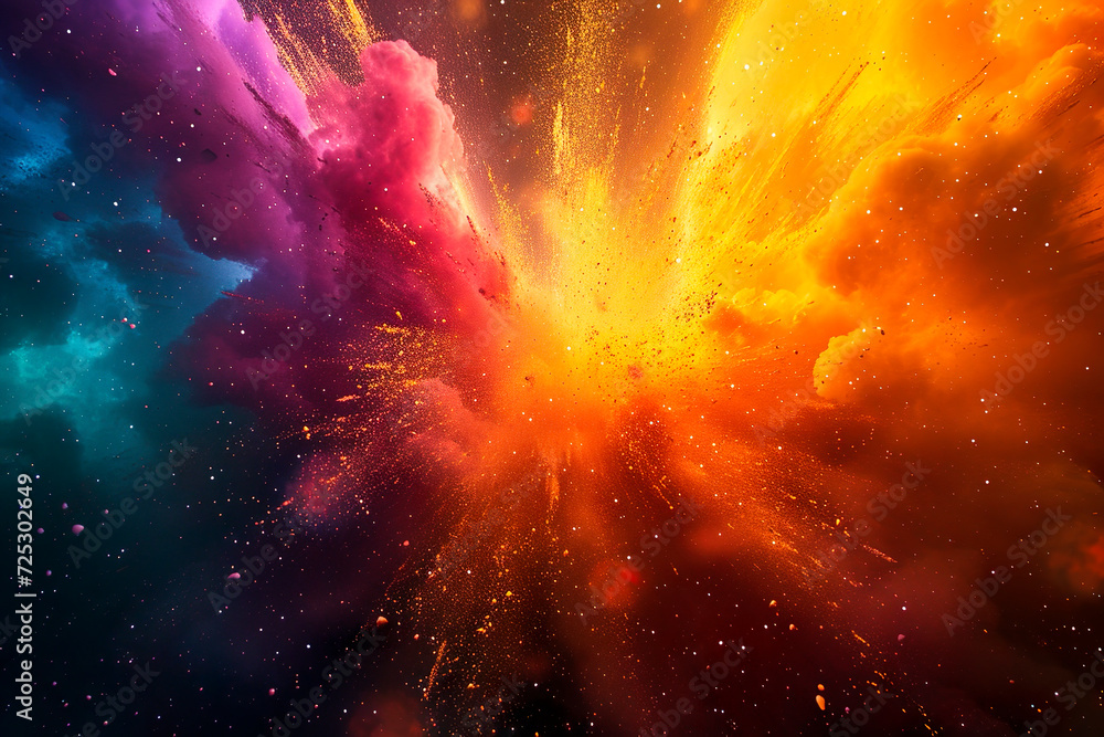 Canvas Prints festive glitter abstract background of multi colored particles