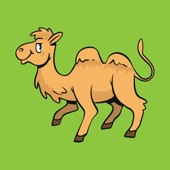Camel cartoon vector illustration