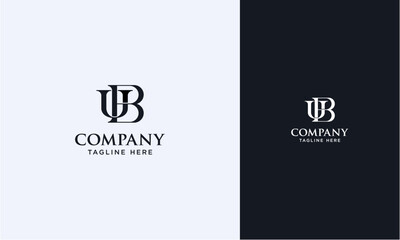 UB or BU initial logo concept monogram,logo template designed to make your logo process easy and approachable. All colors and text can be modified