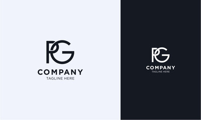 PG initial logo concept monogram,logo template designed to make your logo process easy and approachable. All colors and text can be modified