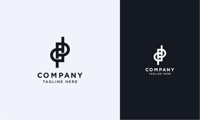 DP or PD initial logo concept monogram,logo template designed to make your logo process easy and approachable. All colors and text can be modified