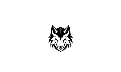 Wolf animal vector logo design