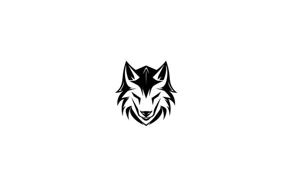 Wolf animal vector logo design