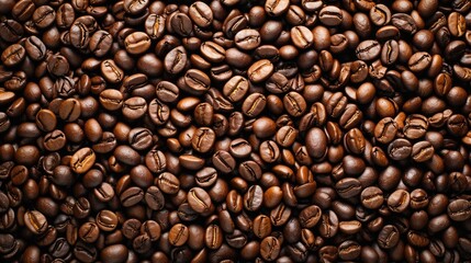 Fototapeta premium Seamless coffee beans background wallpaper, perfect for a cozy and aromatic ambiance, Ai Generated