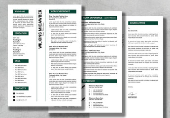 Minimalist Resume And Cover Letter Layout
