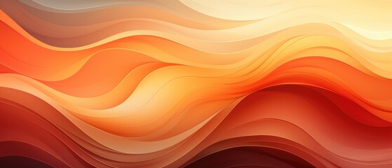 Harmonious waves of brown, beige, and orange in an abstract organic texture background, a soothing visual, Ai Generated.