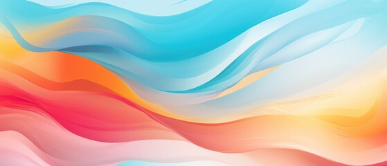 Obraz premium Express your creativity with this abstract paint waves background illustration, a dynamic and artistic choice, Ai Generated.