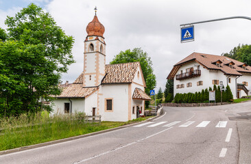 Saint Joseph church, Costalovara, Renon (Ritten) plateau, Bolzano Bolzano province, South Tyrol,...