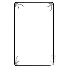 clipboard with paper in photo frame