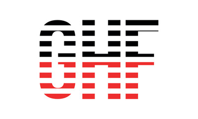 GHF three initial letter iconic line negative space minimal logo design vector template. monogram, abstract, wordmark, business, typography, minimalist, brand, company, flat, modern, unique, simple