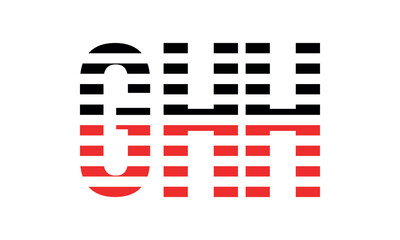 GHH three initial letter iconic line negative space minimal logo design vector template. monogram, abstract, wordmark, business, typography, minimalist, brand, company, flat, modern, unique, simple