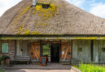 entrance of the old Maso Plattner (typical Tyrolean farm), site of the Bees Museum, Costalovara,...