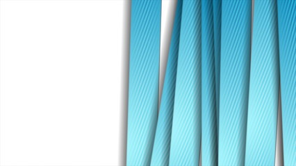 Bright blue stripes abstract tech corporate background