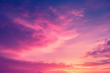 Muurstickers Colorful sunset twilight sky © cong