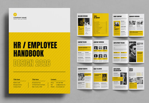 HR Employee Handbook Layout