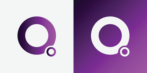 Letter q logo design planet logo space q letter logo