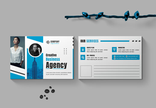 Template Business Postcard