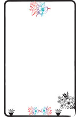 frame with butterflies golden