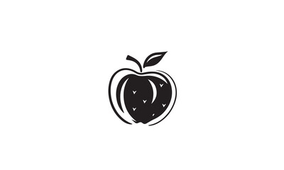 Apple Fruit vector logo design