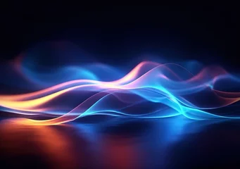 Fototapeten abstract wave sound background © dedy