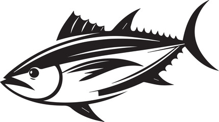 Fish Full Body Vector Silhouette