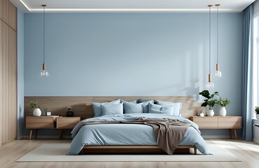 Blank horizontal poster frame mock up in scandinavian style living room interior, modern living room interior background, beige sofa and pampas grass, 3d rendering