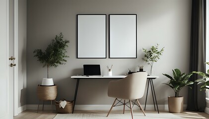Cozy Bathroom, natural light, with empty on wall . 