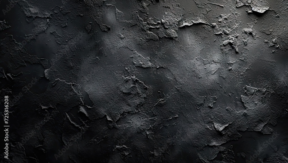 Poster modern and textured dark background featuring rough grunge surface with abstract pattern on black wa