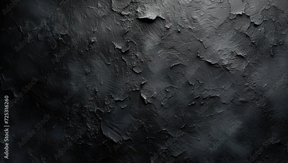 Poster modern and textured dark background featuring rough grunge surface with abstract pattern on black wa