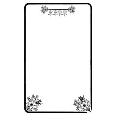 Obraz premium frame for text with flowers Frame