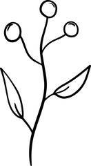 plant hand drawn outline.svg