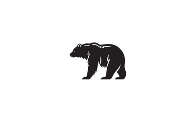 Bear animal vector logo design