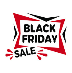 Black Friday Sale Banner Victore Price Tage Black And Red