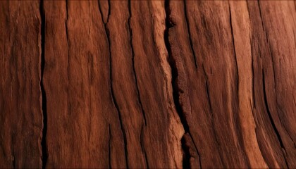 Rough teak wood close-up 