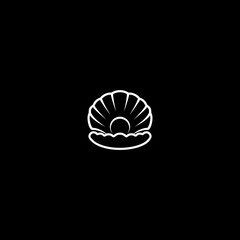 Pearl logo icon isolated on dark background