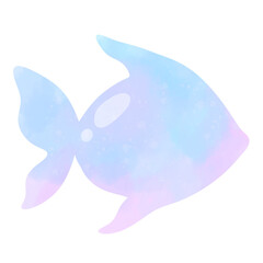 fish sea Animals Ocean Underwater Cute pastel Watercolor Clipart