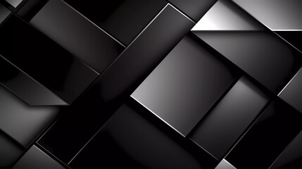 Black and silver background, Geometric pattern. generative ai