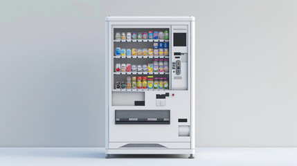 The white model of vending machine