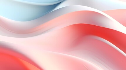 3d abstract background with wavy light colors. generative ai
