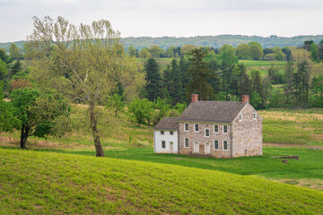 Fototapeta na wymiar Valley Forge National Historical Park, Revolutionary War encampment, northwest of Philadelphia, in Pennsylvania, USA