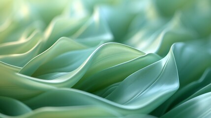 Aloe Aura: Close-up of wavy aloe vera leaf, evoking calming rhythms, in macro.