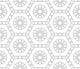 Seamless abstract geometric pattern in Islamic style