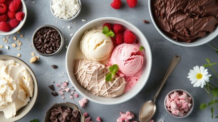 Assorted Ice Cream Selection