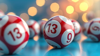 Lottery Balls with Lucky Numbers